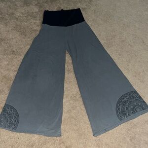 Foldover Yoga Pants - L
